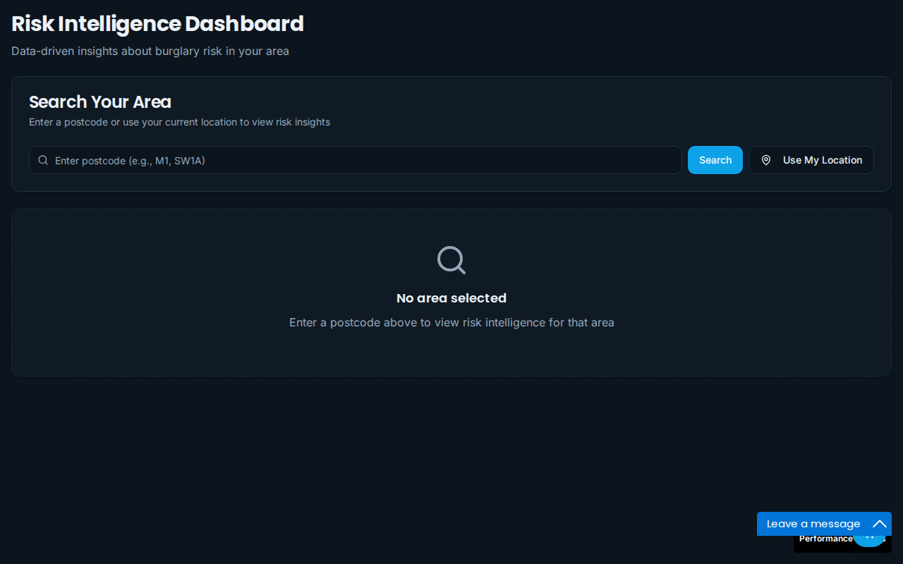 Risk Dashboard